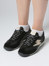 Sneakers Joyce Uit Leder Semerdjian Zwart women JOYCE-vue-porte